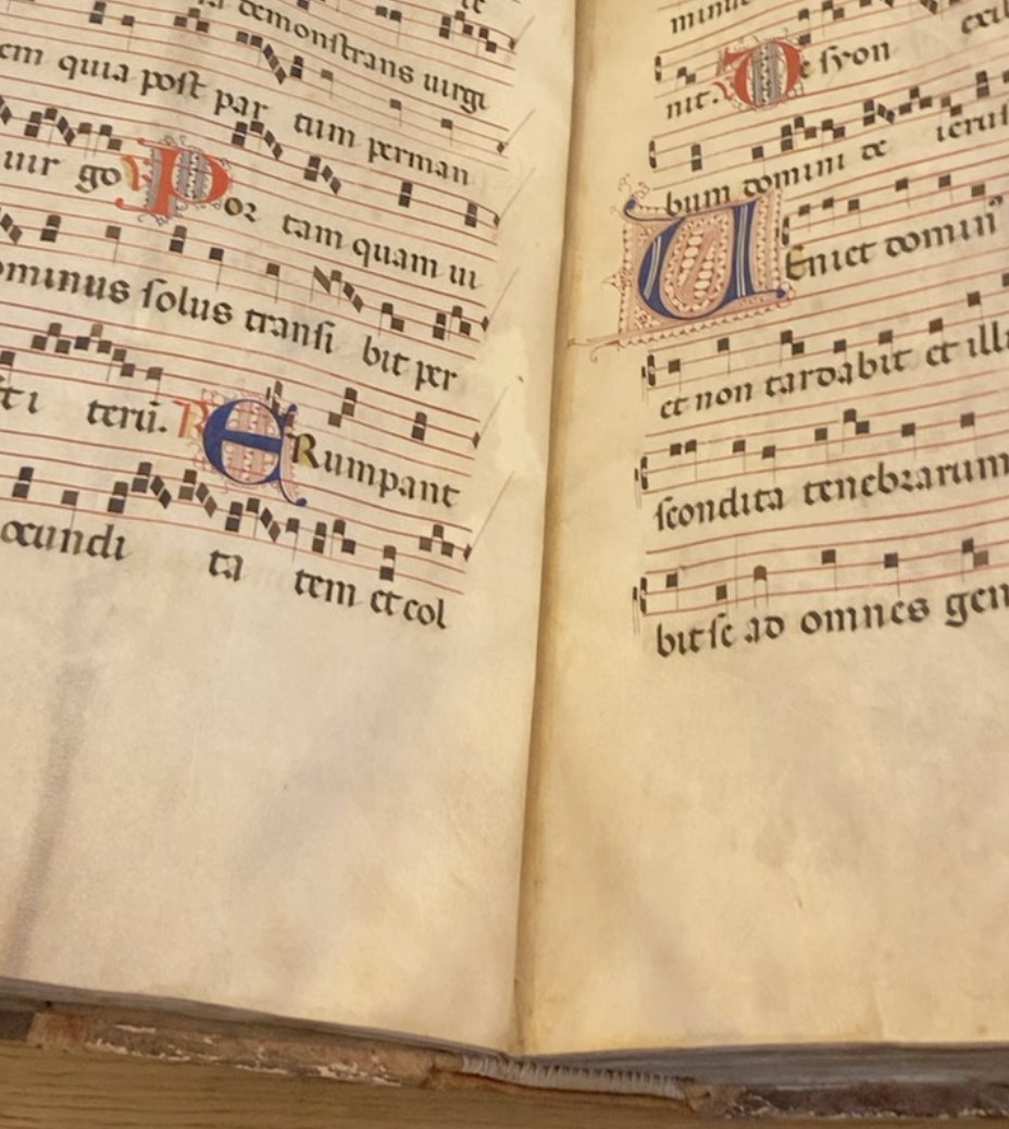 An illuminated chant manuscript